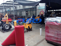 福瑞得機械全自動井蓋切割機，座駕壓路機及時發(fā)貨